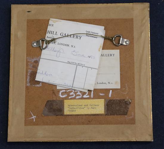 § Mary Fedden (1915-2012) Butterflies 5.5 x 6in.